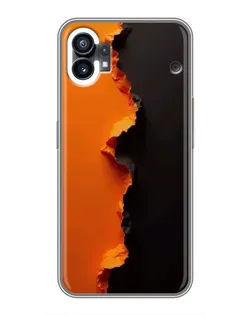 Чехол для Xiaomi Poco C81x с картинкой «Оранжевый разлом»