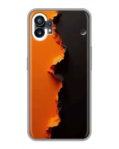 Чехол для Xiaomi Poco C81x с картинкой «Оранжевый разлом»