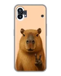 Чехол для Xiaomi Poco C81x с картинкой «Капибара виктория»