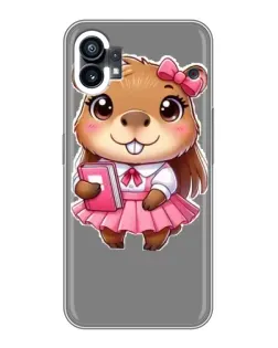 Чехол для Xiaomi Poco C81x с картинкой «Девочка капибара»