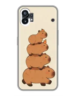 Чехол для Xiaomi Poco C81x с картинкой «Башня из капибар»