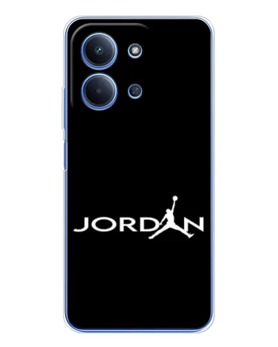 Чехол для Xiaomi Poco C85 с картинкой «Jordan White Logo» Чехол для Xiaomi Poco C85 с картинкой «Jordan White Logo»