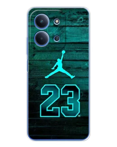 Чехол для Xiaomi Poco C85 с картинкой «Jordan Cyan 23» Чехол для Xiaomi Poco C85 с картинкой «Jordan Cyan 23»