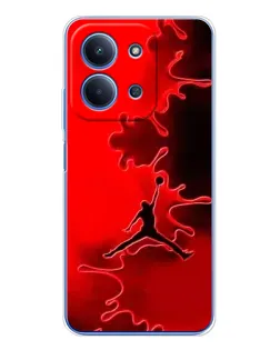 Чехол для Xiaomi Poco C85 с картинкой «Jordan Red Smoke»
