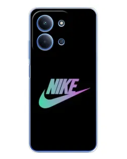 Чехол для Xiaomi Poco C85 с картинкой «Nike — городская ночь»