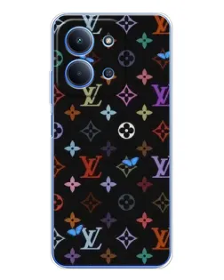 Чехол для Xiaomi Poco C85 с картинкой «Цветная монограмма LV»