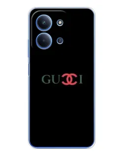 Чехол для Xiaomi Poco C85 с картинкой «Gucci — красный градиент»