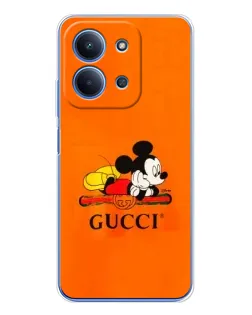 Чехол для Xiaomi Poco C85 с картинкой «Микки Маус Gucci — оранж» Чехол для Xiaomi Poco C85 с картинкой «Микки Маус Gucci — оранж»