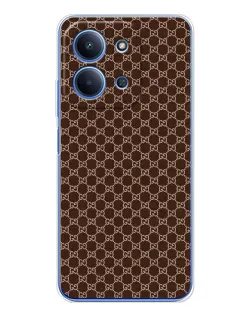 Чехол для Xiaomi Poco C85 с картинкой «Gucci — шоколадная сетка» Чехол для Xiaomi Poco C85 с картинкой «Gucci — шоколадная сетка»