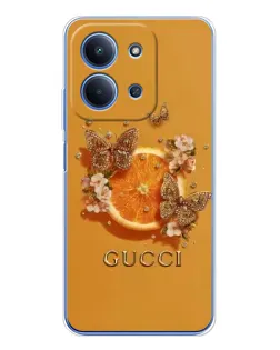 Чехол для Xiaomi Poco C85 с картинкой «Gucci — золотые бабочки» Чехол для Xiaomi Poco C85 с картинкой «Gucci — золотые бабочки»