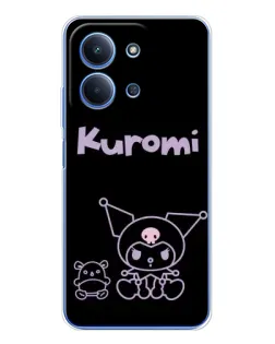 Чохол для Xiaomi Poco C85 з картинкою «Kuromi — чорний мінімалізм» Чохол для Xiaomi Poco C85 з картинкою «Kuromi — чорний мінімалізм»