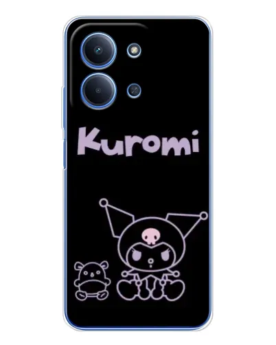 Чохол для Xiaomi Poco C85 з картинкою «Kuromi — чорний мінімалізм» Чохол для Xiaomi Poco C85 з картинкою «Kuromi — чорний мінімалізм»