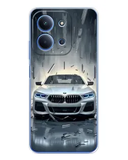 Чохол для Xiaomi Poco C85 з картинкою «BMW у світлі фар»