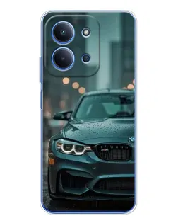Чохол для Xiaomi Poco C85 з картинкою «BMW у вогнях міста»