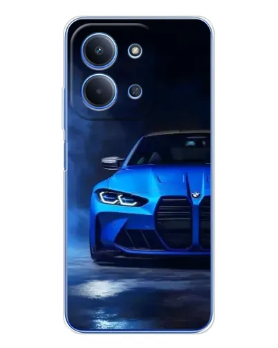 Чехол для Xiaomi Poco C85 с картинкой «Голубая BMW M4» Чехол для Xiaomi Poco C85 с картинкой «Голубая BMW M4»