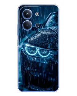 Чохол для Xiaomi Poco C85 з картинкою «BMW під дощем»