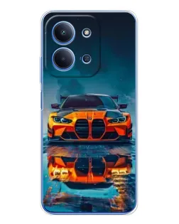 Чохол для Xiaomi Poco C85 з картинкою «BMW — золота емблема»