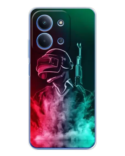 Чехол для Xiaomi Poco C85 с картинкой «PUBG — огненный воин» Чехол для Xiaomi Poco C85 с картинкой «PUBG — огненный воин»