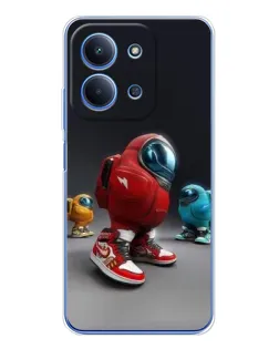 Чохол для Xiaomi Poco C85 з картинкою «Among Us — 3D стиль»