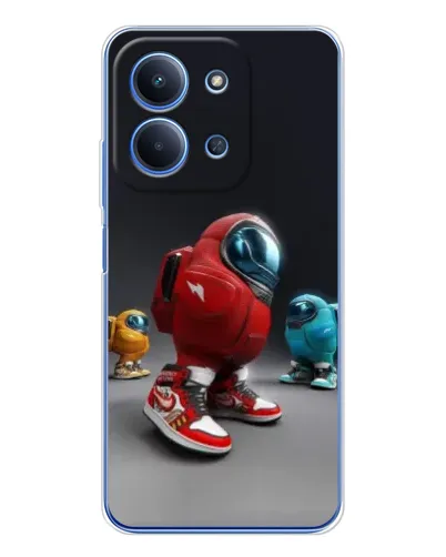 Чехол для Xiaomi Poco C85 с картинкой «Among Us — 3D стиль»