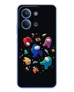 Чехол для Xiaomi Poco C85 с картинкой «Among Us космос»