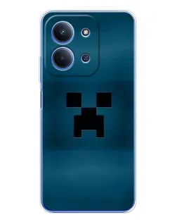 Чехол для Xiaomi Poco C85 с картинкой «Крипер текстура»