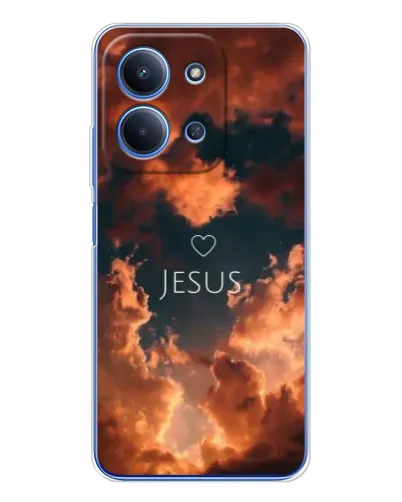 Чехол для Xiaomi Poco C85 с картинкой «Сияние Имени Jesus»