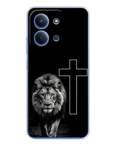 Чехол для Xiaomi Poco C85 с картинкой «Лев и Крест»