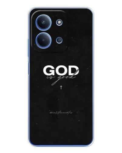 Чехол для Xiaomi Poco C85 с картинкой «GOD — Бог над всем»