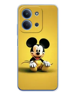 Чехол для Xiaomi Poco C85 с картинкой «Микки на желтом»