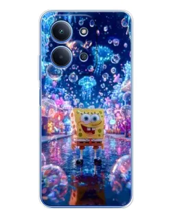 Чехол для Xiaomi Poco C85 с картинкой «Неоновый океан»