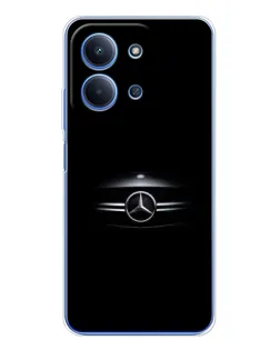 Чехол для Xiaomi Poco C85 с картинкой «Mercedes — абстрактные линии»