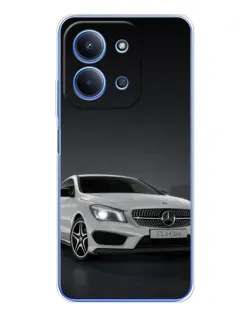 Чехол для Xiaomi Poco C85 с картинкой «Mercedes AMG GT Silver»