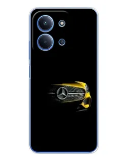 Чехол для Xiaomi Poco C85 с картинкой «Mercedes — ретро стиль»