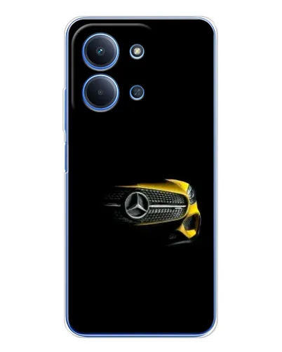 Чехол для Xiaomi Poco C85 с картинкой «Mercedes — ретро стиль»