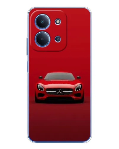 Чехол для Xiaomi Poco C85 с картинкой «Красный Mercedes AMG»