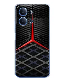 Чехол для Xiaomi Poco C85 с картинкой «Mercedes Carbon Grid»