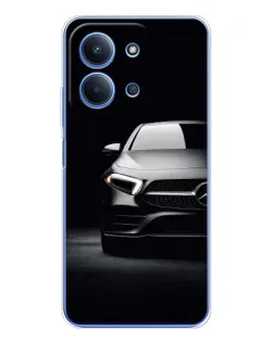 Чехол для Xiaomi Poco C85 с картинкой «Свет фар Mercedes»