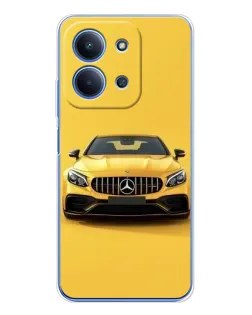 Чехол для Xiaomi Poco C85 с картинкой «Желтый Mercedes GT»
