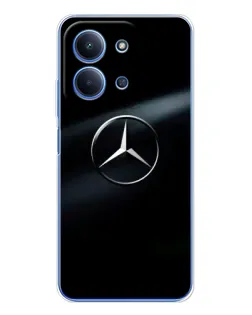 Чехол для Xiaomi Poco C85 с картинкой «Mercedes на металле» Чехол для Xiaomi Poco C85 с картинкой «Mercedes на металле»