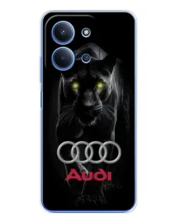 Чехол для Xiaomi Poco C85 с картинкой «Пантера и Audi» Чехол для Xiaomi Poco C85 с картинкой «Пантера и Audi»