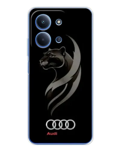 Чехол для Xiaomi Poco C85 с картинкой «Графика — пантера и Audi» Чехол для Xiaomi Poco C85 с картинкой «Графика — пантера и Audi»