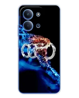 Чехол для Xiaomi Poco C85 с картинкой «Энергия лого Audi» Чехол для Xiaomi Poco C85 с картинкой «Энергия лого Audi»