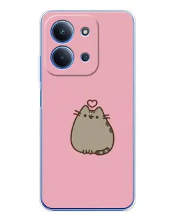 Чехол для Xiaomi Poco C85 с картинкой «Pusheen сердце»