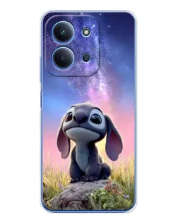 Чехол для Xiaomi Poco C85 с картинкой «Стич на рассвете»