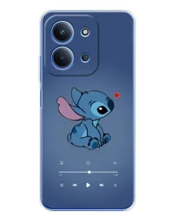 Чехол для Xiaomi Poco C85 с картинкой «Музыкальный Stitch»