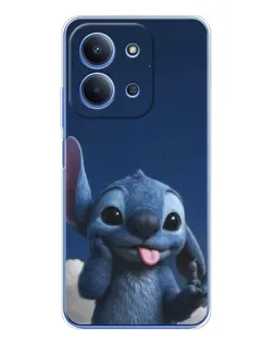 Чехол для Xiaomi Poco C85 с картинкой «Стич в облаках»