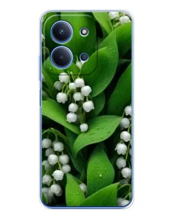 Чехол для Xiaomi Poco C85 с картинкой «Ландыши в зелени»