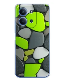 Чохол для Xiaomi Poco C85 з картинкою «Яскрава неонова галька»