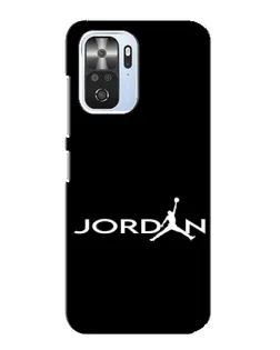 Чехол для Xiaomi POCO F3 с картинкой «Jordan White Logo»